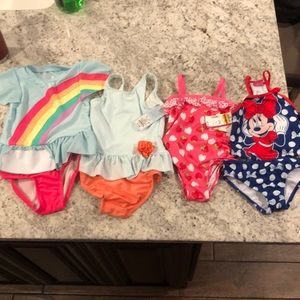 Lot of 3T girls bathing suits